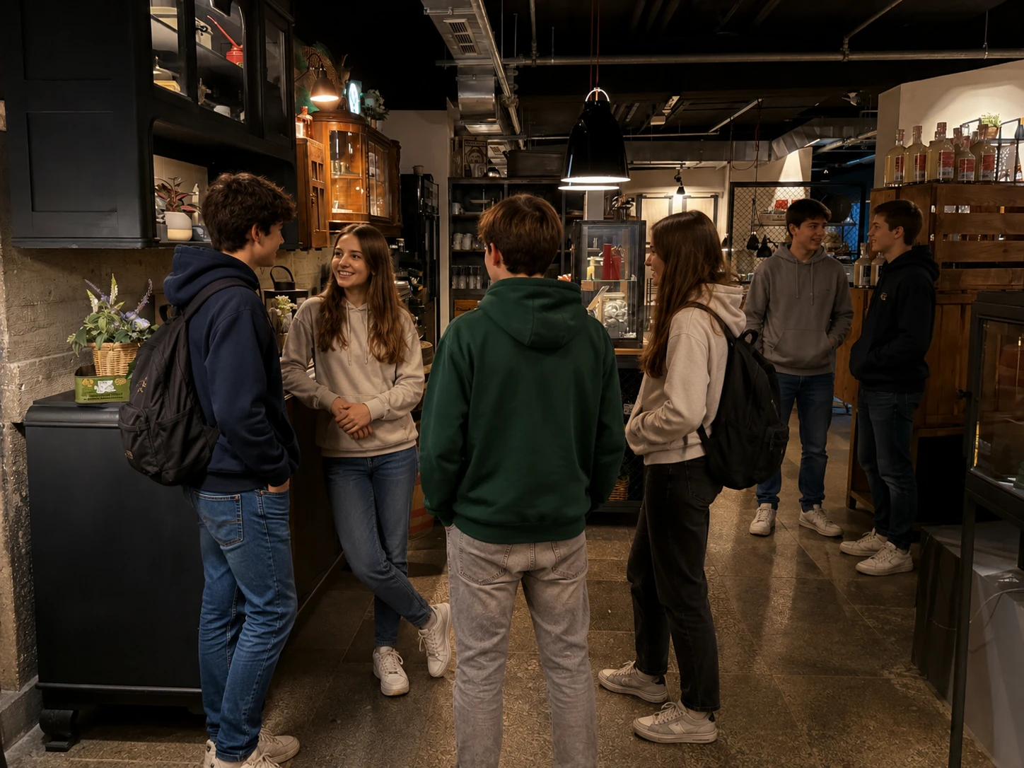Schulklasse beim Escape Room in Chemnitz